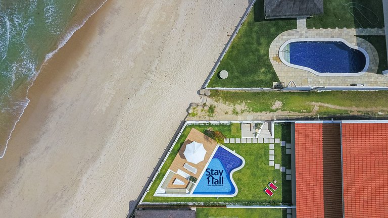 Casa Beira Mar-Piscina Privativa+Cozinheira-SH024