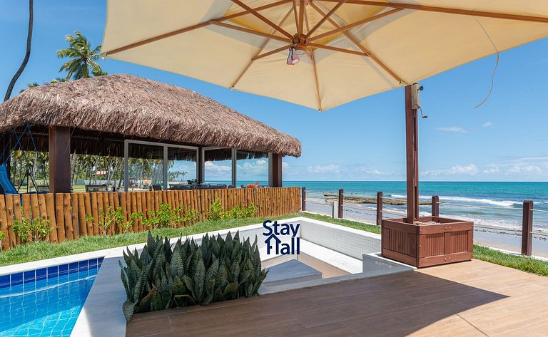 Casa Beira Mar-Piscina Privativa+Cozinheira-SH024