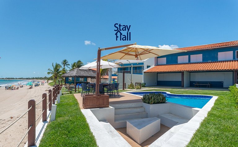 Casa Beira Mar-Piscina Privativa+Cozinheira-SH024