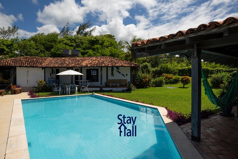 Refúgio Rústico c/ Piscina-3 Suítes-SH015