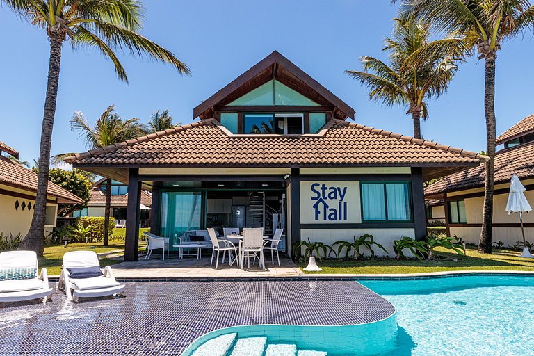 Bangalô 4qts Piscina Priv-Beira-Mar-SH034