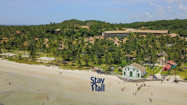 🏖️ Bangalô no Eco Resort Carneiros | 2ª Fileira – Piscina e