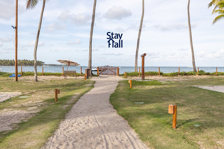🏖️ Bangalô no Eco Resort Carneiros | 2ª Fileira – Piscina e
