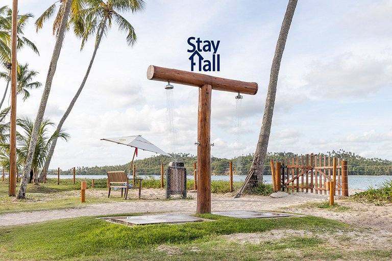 🏖️ Bangalô no Eco Resort Carneiros | 2ª Fileira – Piscina e