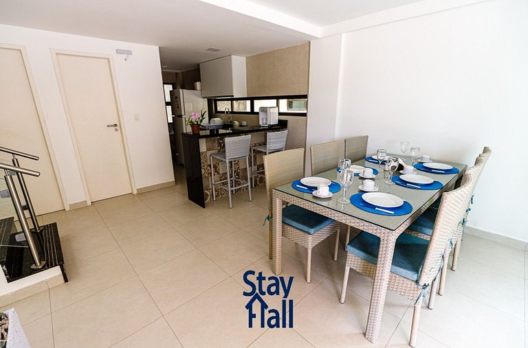 Casa BeiraMar-4QTS C Piscina e Churrasq-SH031D