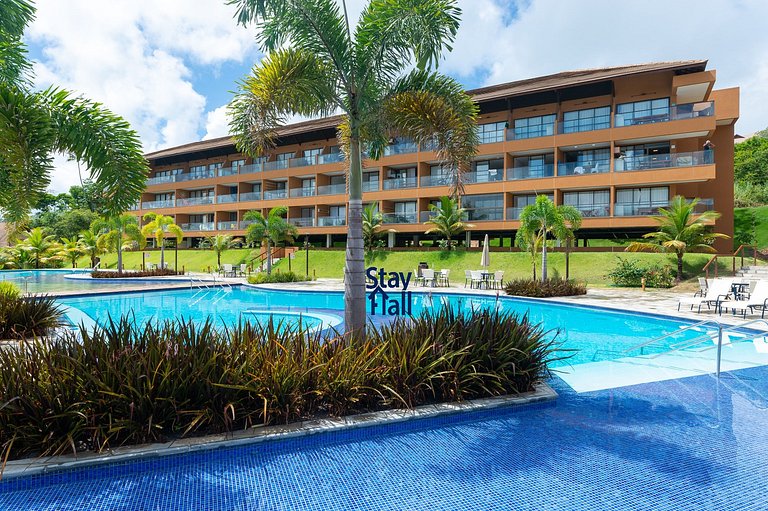 🏖️ Bangalô no Eco Resort Carneiros | 2ª Fileira – Piscina e