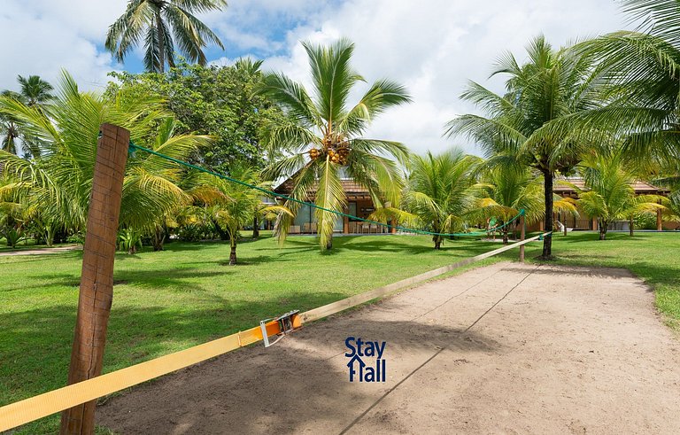 🏖️ Bangalô no Eco Resort Carneiros | 2ª Fileira – Piscina e