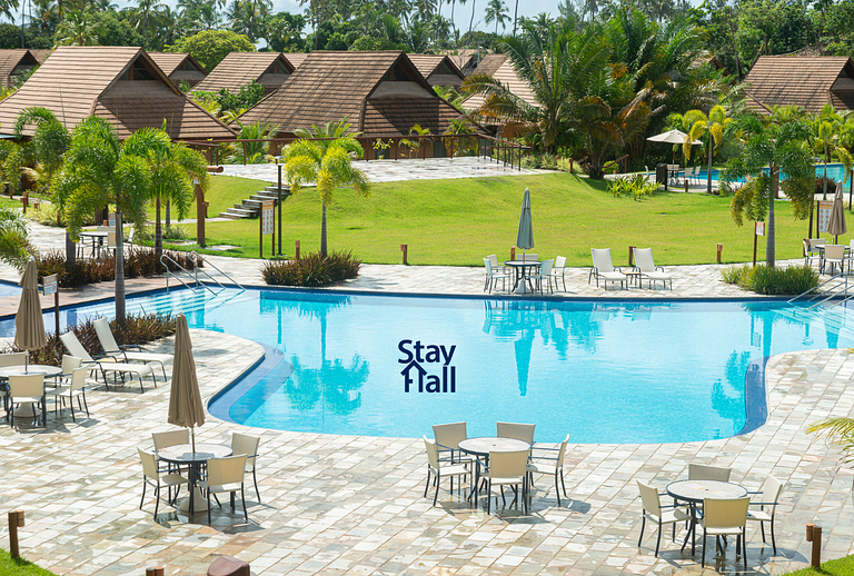 Flat com varanda+2qt no Eco Resort