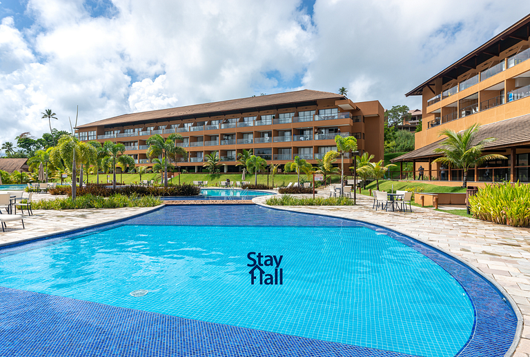 Flat com varanda+2qt no Eco Resort