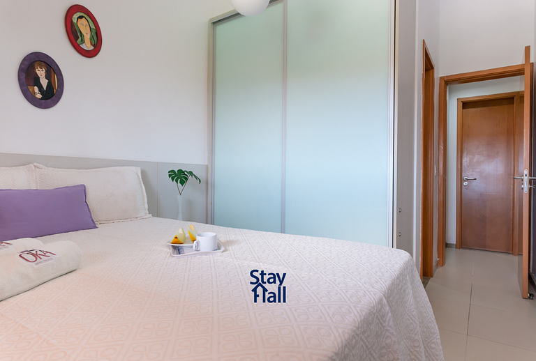 Apart 2 qts super equipado-Varanda Gourmet - SH054