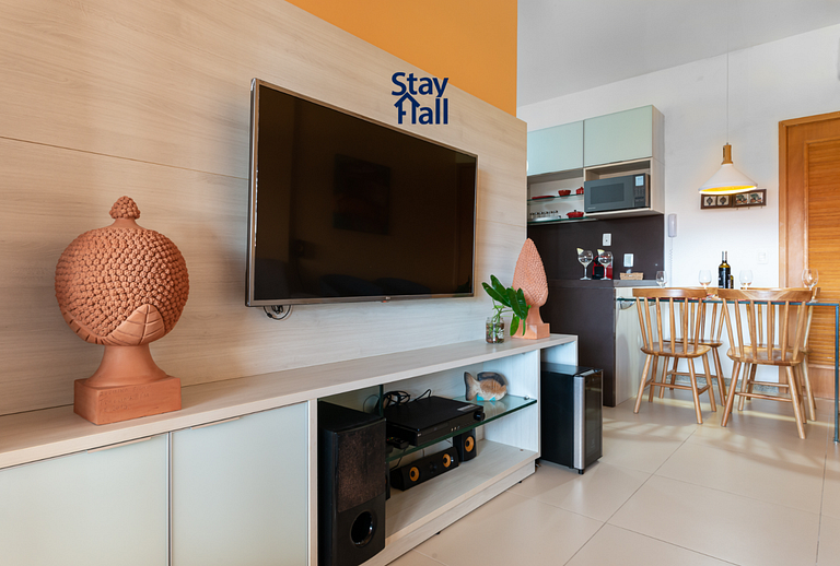 Apart 2 qts super equipado-Varanda Gourmet - SH054