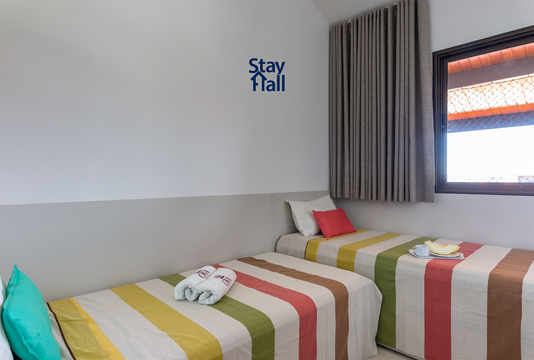 Apart 2 qts super equipado-Varanda Gourmet - SH054