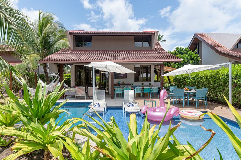 Bangalô Luxo-4Qrts-Piscina Privativa e Cozinheiro-SH100M