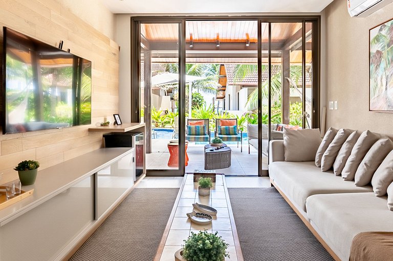 Bangalô Luxo-4Qrts-Piscina Privativa e Cozinheiro-SH100M