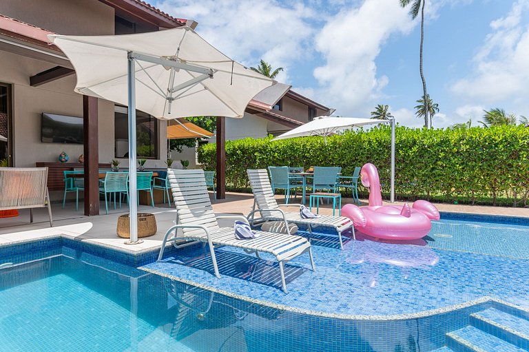 Bangalô Luxo-4Qrts-Piscina Privativa e Cozinheiro-SH100M