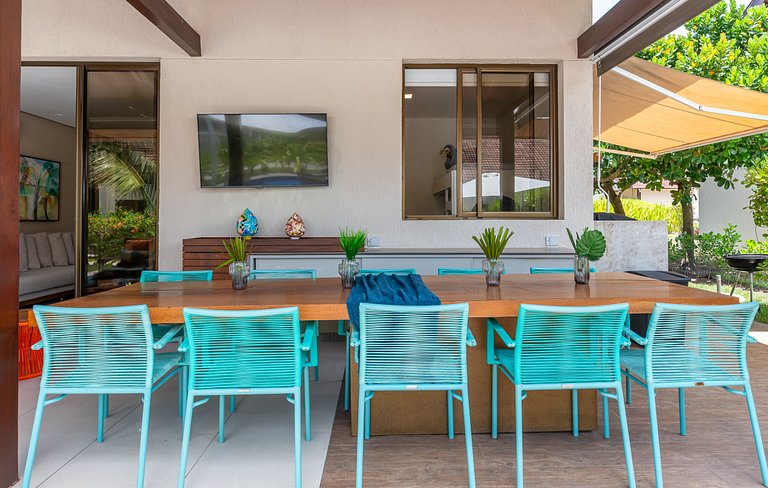Bangalô Luxo-4Qrts-Piscina Privativa e Cozinheiro-SH100M