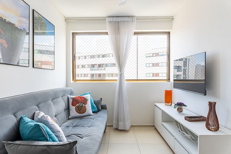Flat completo e aconchegante nas Graças-SH109M