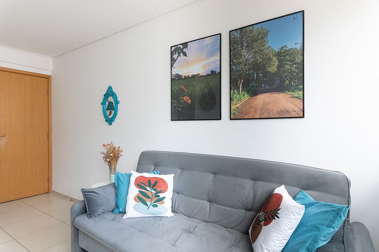 Flat completo e aconchegante nas Graças-SH109M