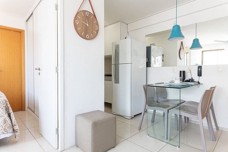 Flat completo e aconchegante nas Graças-SH109M