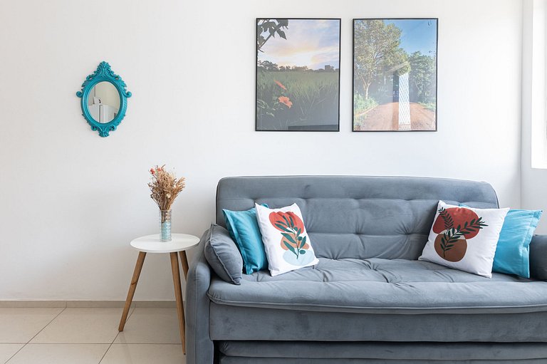 Flat completo e aconchegante nas Graças-SH109M