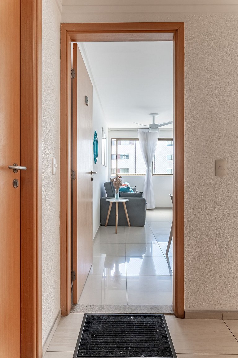 Flat completo e aconchegante nas Graças-SH109M