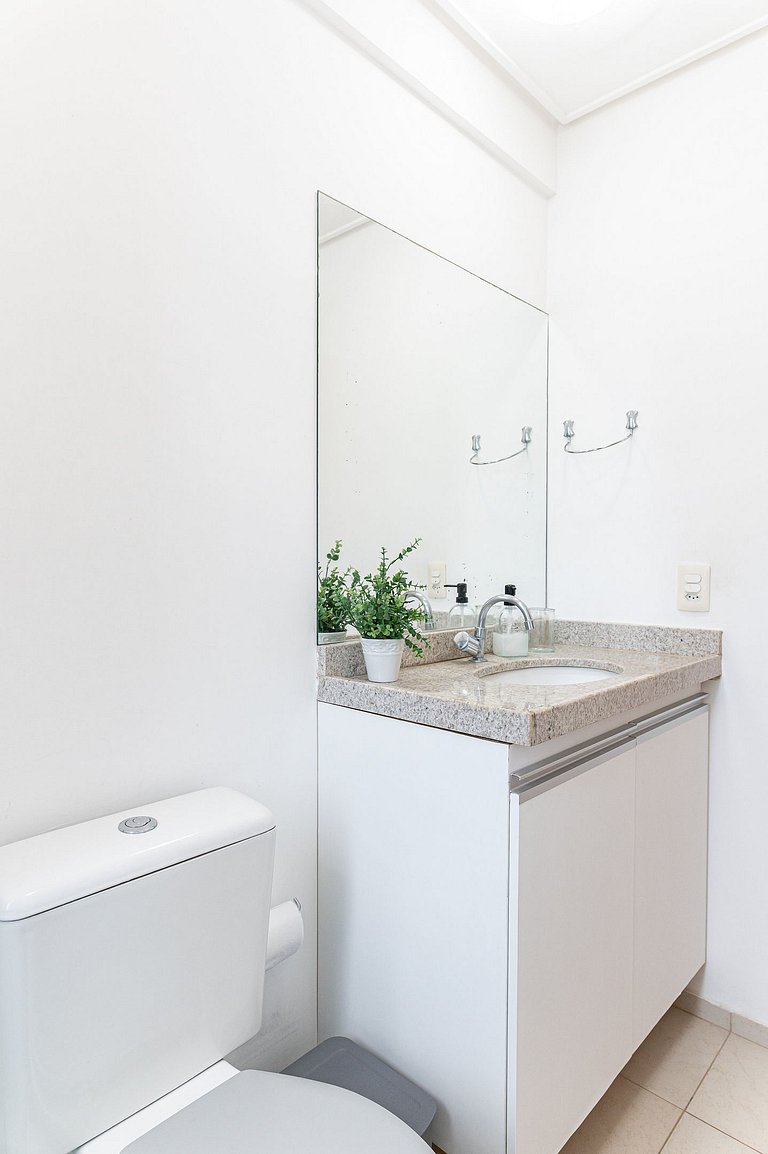 Flat completo e aconchegante nas Graças-SH109M