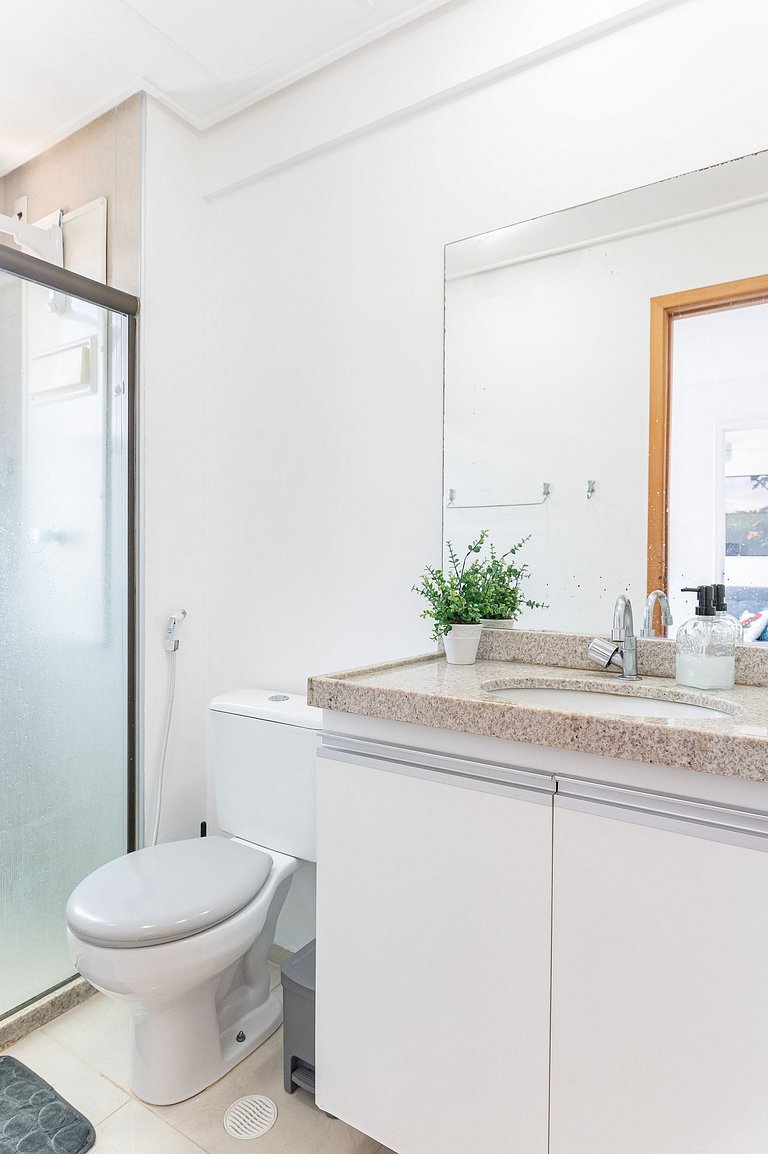 Flat completo e aconchegante nas Graças-SH109M