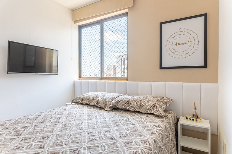 Flat completo e aconchegante nas Graças-SH109M