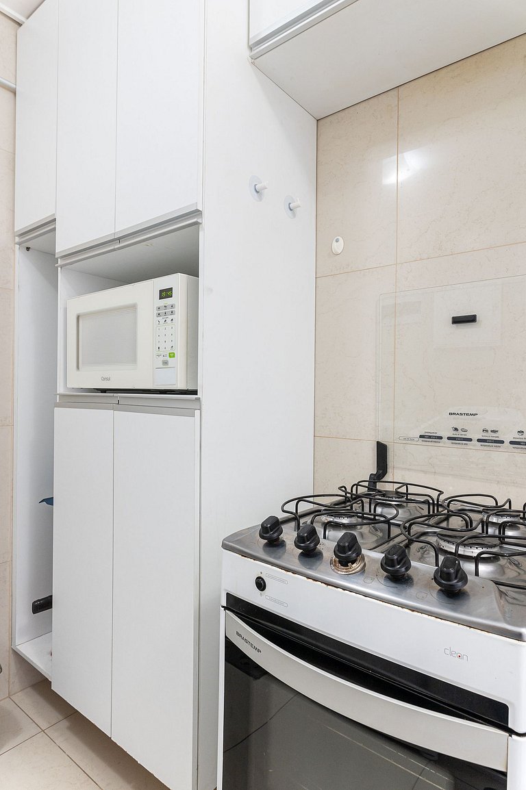 Flat completo e aconchegante nas Graças-SH109M