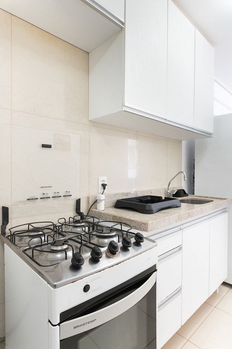 Flat completo e aconchegante nas Graças-SH109M
