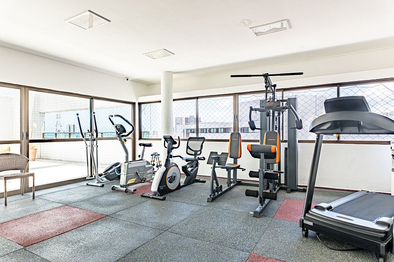 Flat completo e aconchegante nas Graças-SH109M