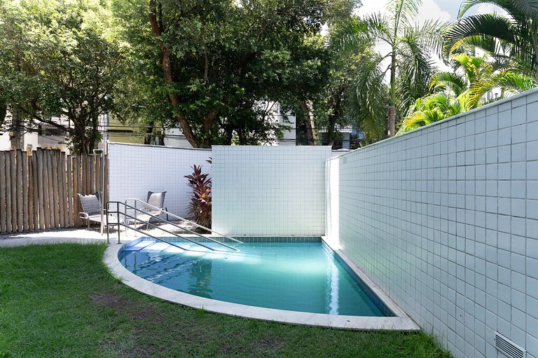 Flat completo e aconchegante nas Graças-SH109M