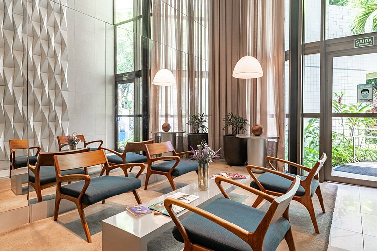 Flat completo e aconchegante nas Graças-SH109M
