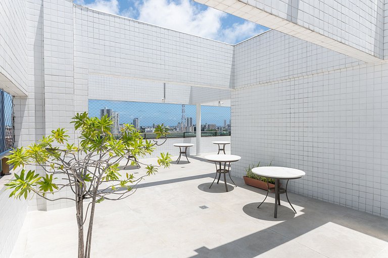 Flat completo e aconchegante nas Graças-SH109M