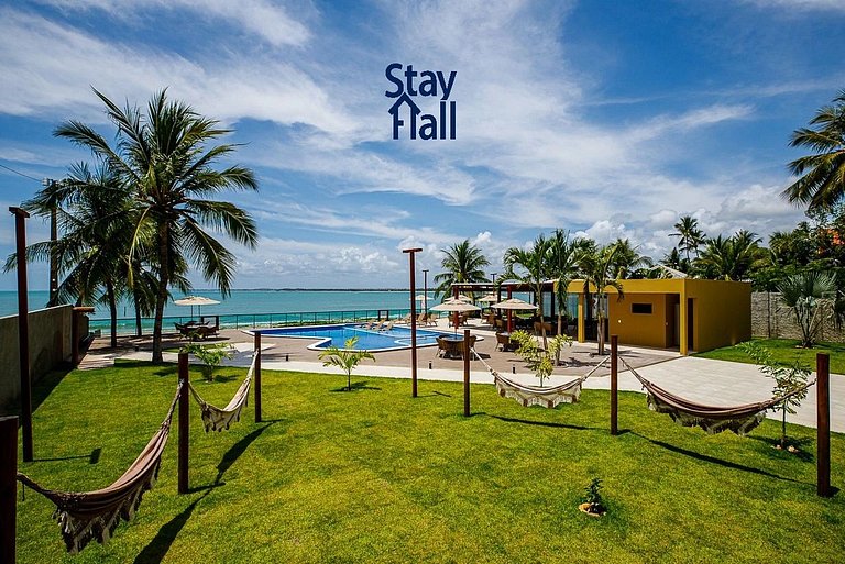 Beira Mar de Serrambi-C Piscina e Area Gourmet-SH113D