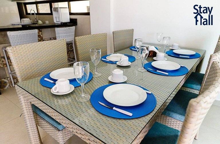 Beira Mar de Serrambi-C Piscina e Area Gourmet-SH113D