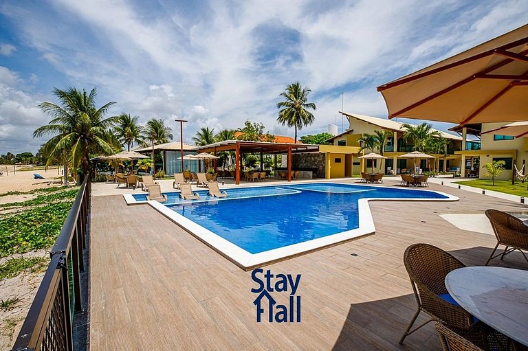 Beira Mar de Serrambi-C Piscina e Area Gourmet-SH113D