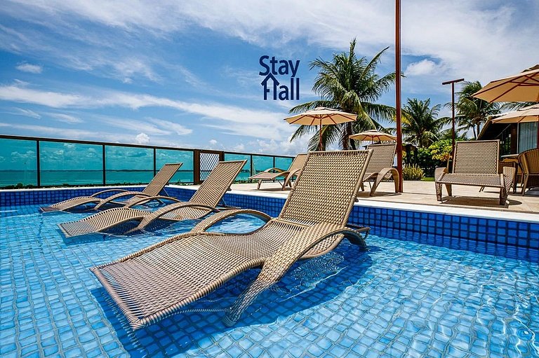 Beira Mar de Serrambi-C Piscina e Area Gourmet-SH113D