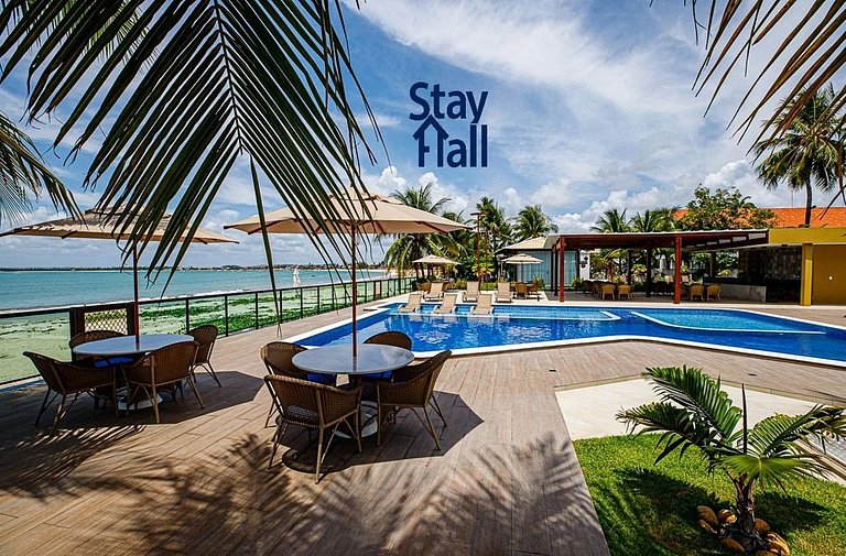 Beira Mar de Serrambi-C Piscina e Area Gourmet-SH113D