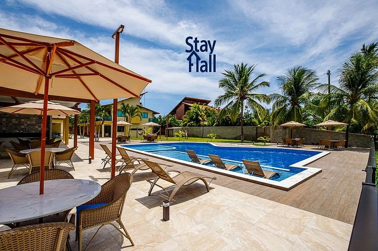 Beira Mar de Serrambi-C Piscina e Area Gourmet-SH113D