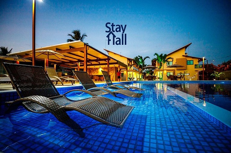 Beira Mar de Serrambi-C Piscina e Area Gourmet-SH113D