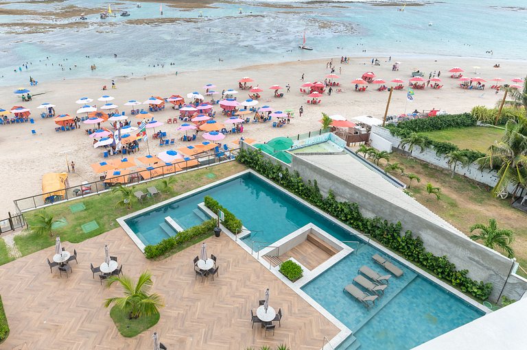 Flat-Piscina Privativa-1Qt-Porto de Galinhas-SH114