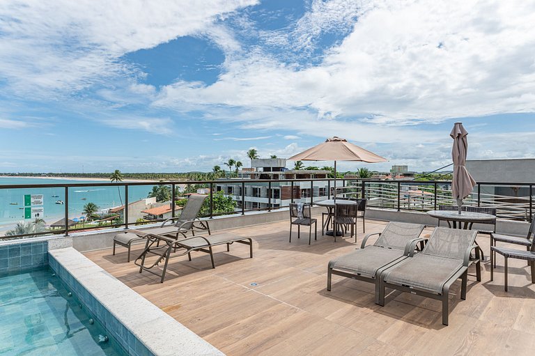 Flat-Piscina Privativa-1Qt-Porto de Galinhas-SH114