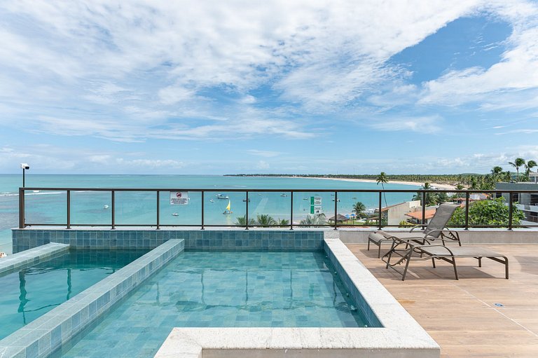 Flat-Piscina Privativa-1Qt-Porto de Galinhas-SH114