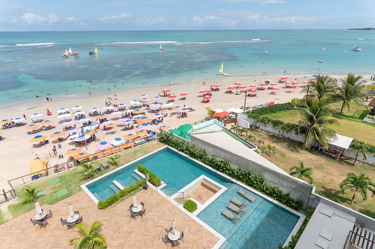 Flat-Piscina Privativa-1Qt-Porto de Galinhas-SH114