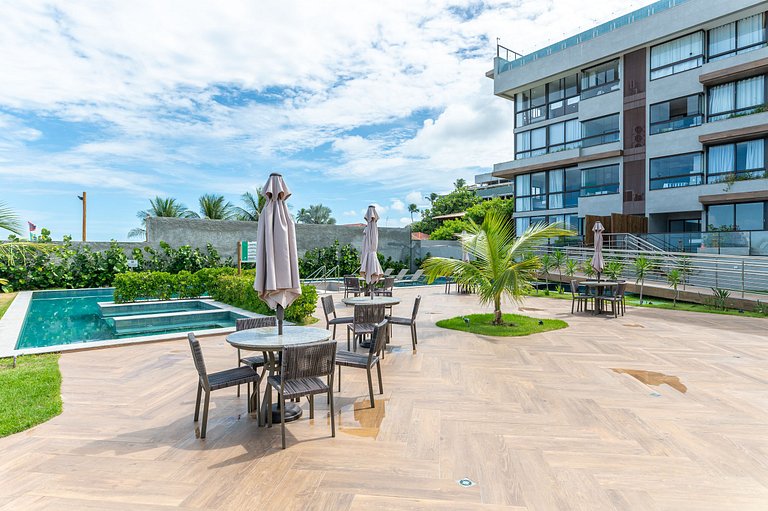 Flat-Piscina Privativa-1Qt-Porto de Galinhas-SH114