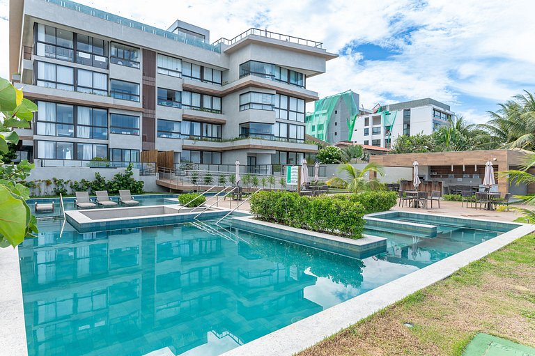 Flat-Piscina Privativa-1Qt-Porto de Galinhas-SH114