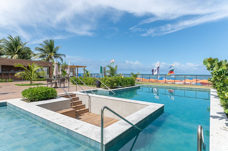 Flat-Piscina Privativa-1Qt-Porto de Galinhas-SH114