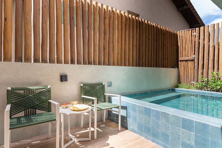 Flat-Piscina Privativa-1Qt-Porto de Galinhas-SH114