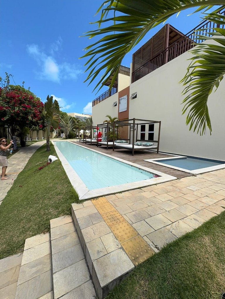 Flat 1 Quarto em Pipa-Com Mezanino-SH122D